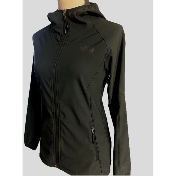 The North Face Womens XS Black Hoodie Full Zip Pocket Outdoor Jacket - Picture 2 of 10